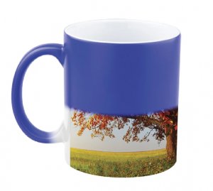 Fényképes Bögre - Varázsbögre - Kék - 3dl