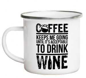 Fényképes Bögre - Zománcozott - Fehér - 3dl