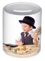 Fényképes Kerámia Persely - fehér - 3dl