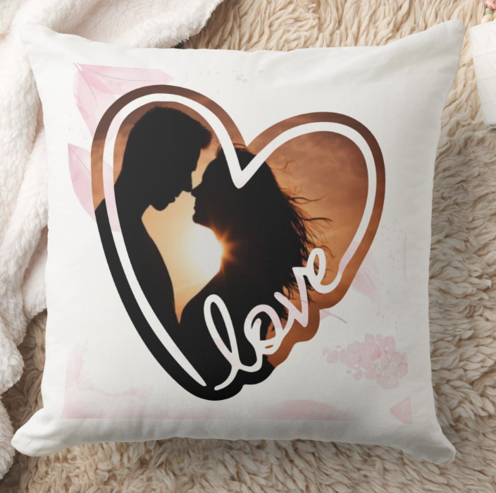 Egyedi fényképes párna - Valentin - V09