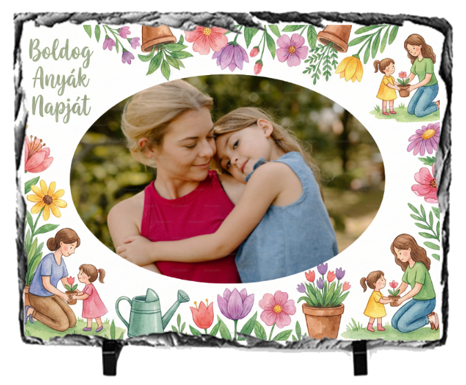 Fényképes Gránitkő (15x21)  -  Anyáknapja - A10