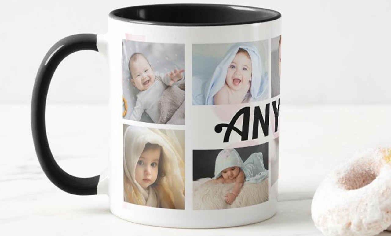 Fényképes Bögre - Színesbelsős - Fekete - 3dl