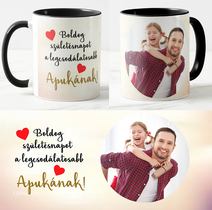 Egyedi fényképes Bögre - Születésnap - Szülinap01