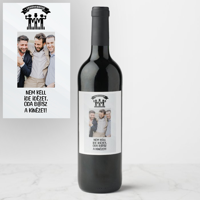 Borosüveg cimke - Legénybúcsú 02