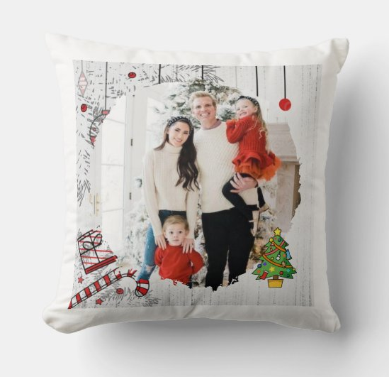 Egyedi fényképes párna - Karácsony -