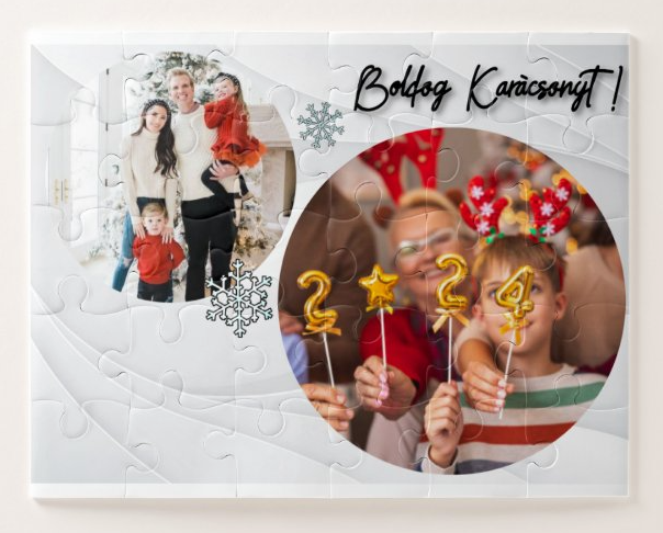 Egyedi fényképes kirakó 35dbos - Karácsony -  Karácsonyi körök