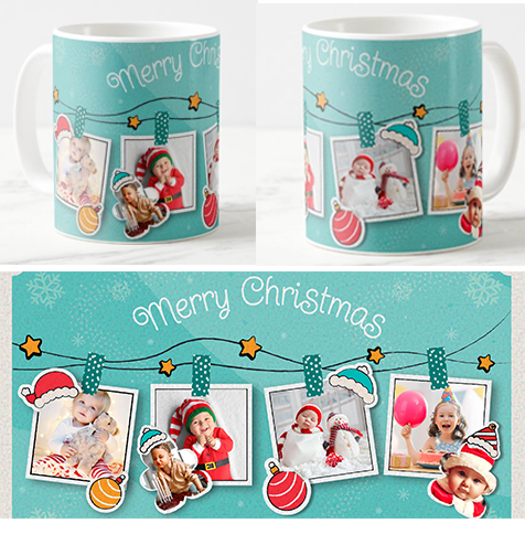 Egyedi fényképes Bögre - Karácsony - K00