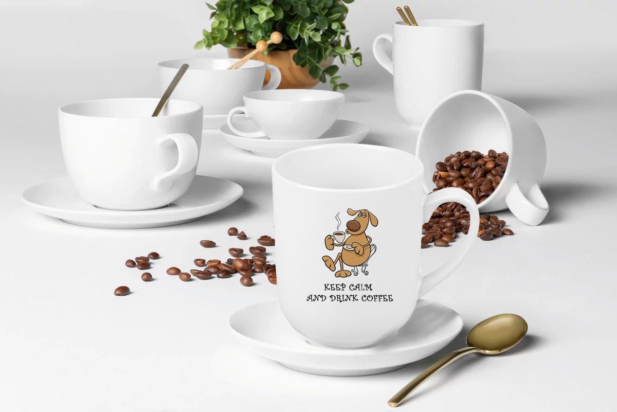 Fényképes Kávésbögre - Fehér - 3dl