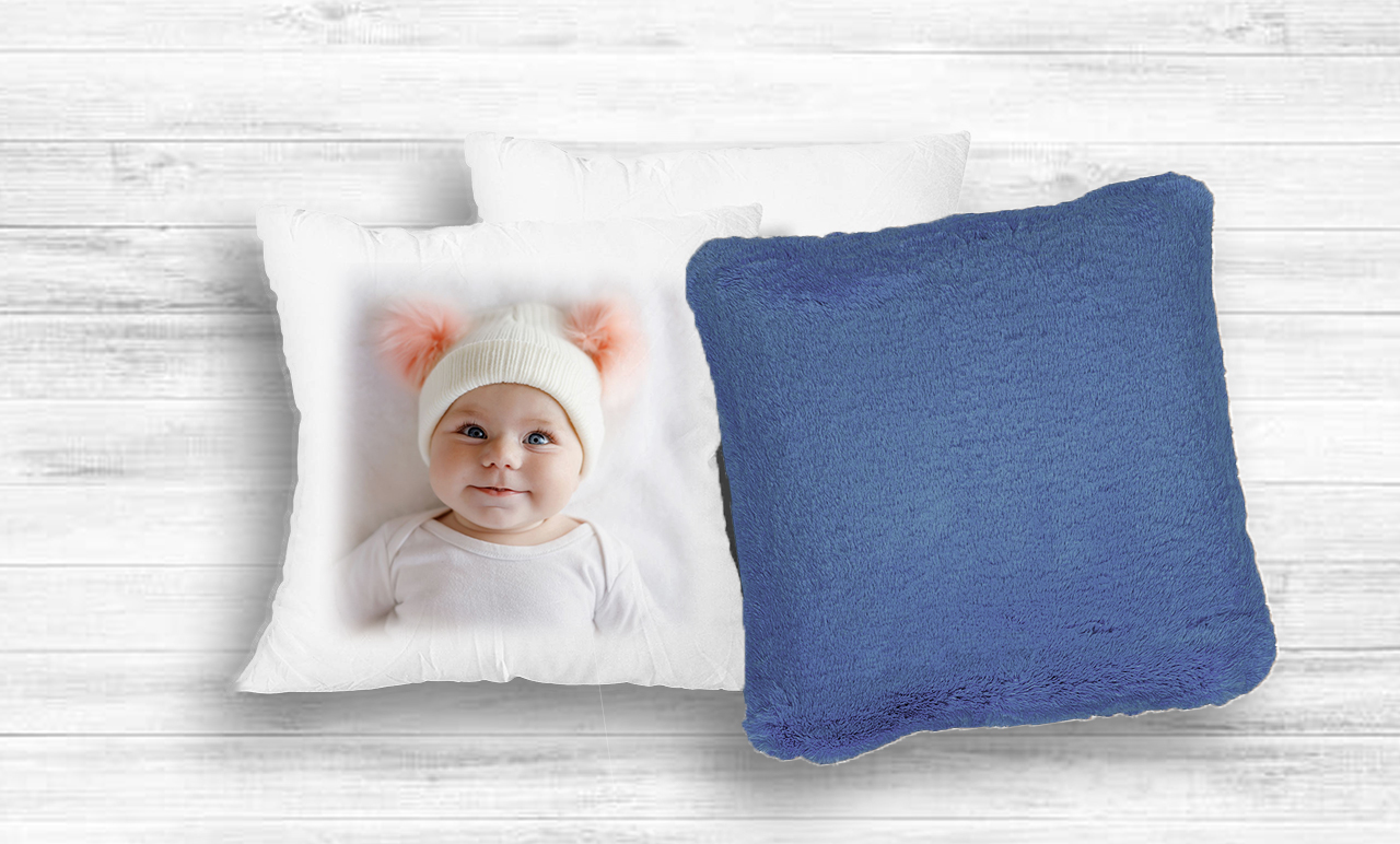 Fényképes Párna - 40x40 - Kék