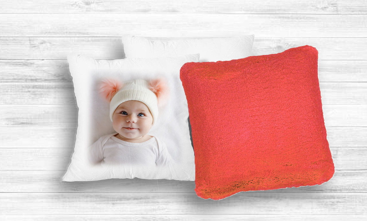 Fényképes Párna - 40x40 - Piros