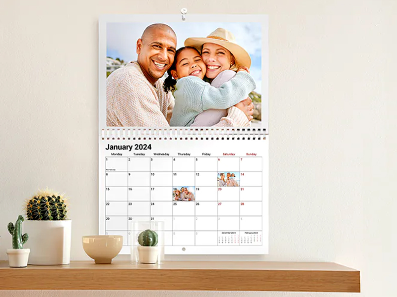 Fényképes óriás naptár 25x38 cm 2026