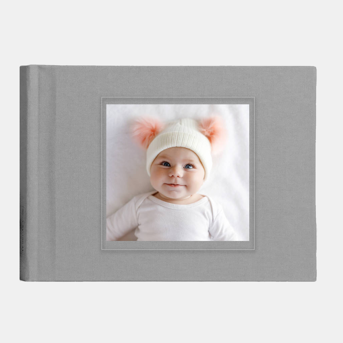 Fotókönyv 30x20cm - Szürke szövet