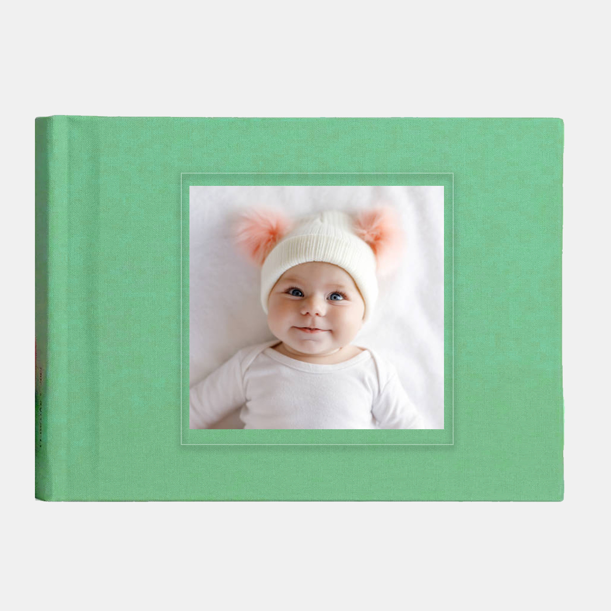 Fotókönyv 30x20cm - Zöld szövet