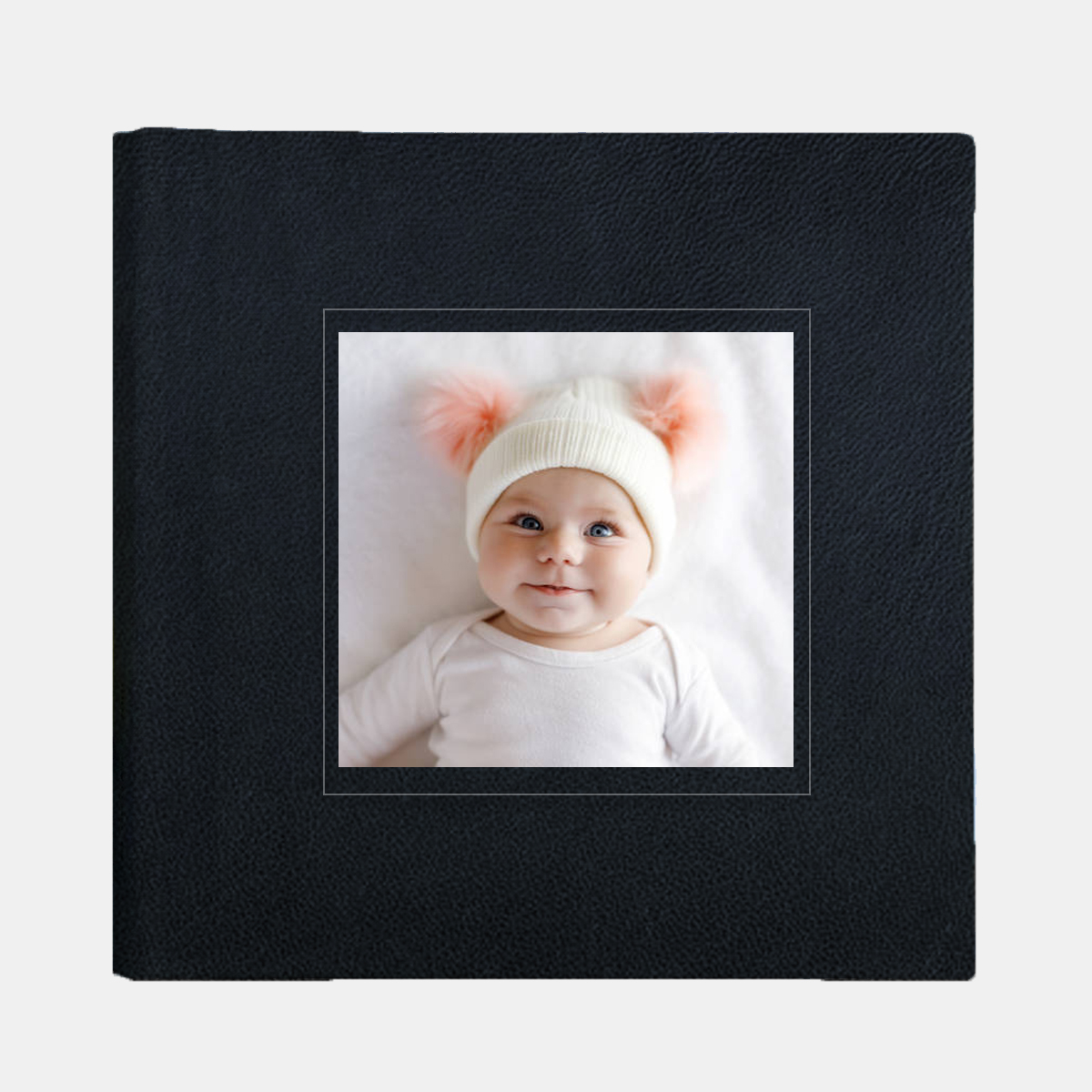 Fotókönyv 30x30cm - Bőr - fekete