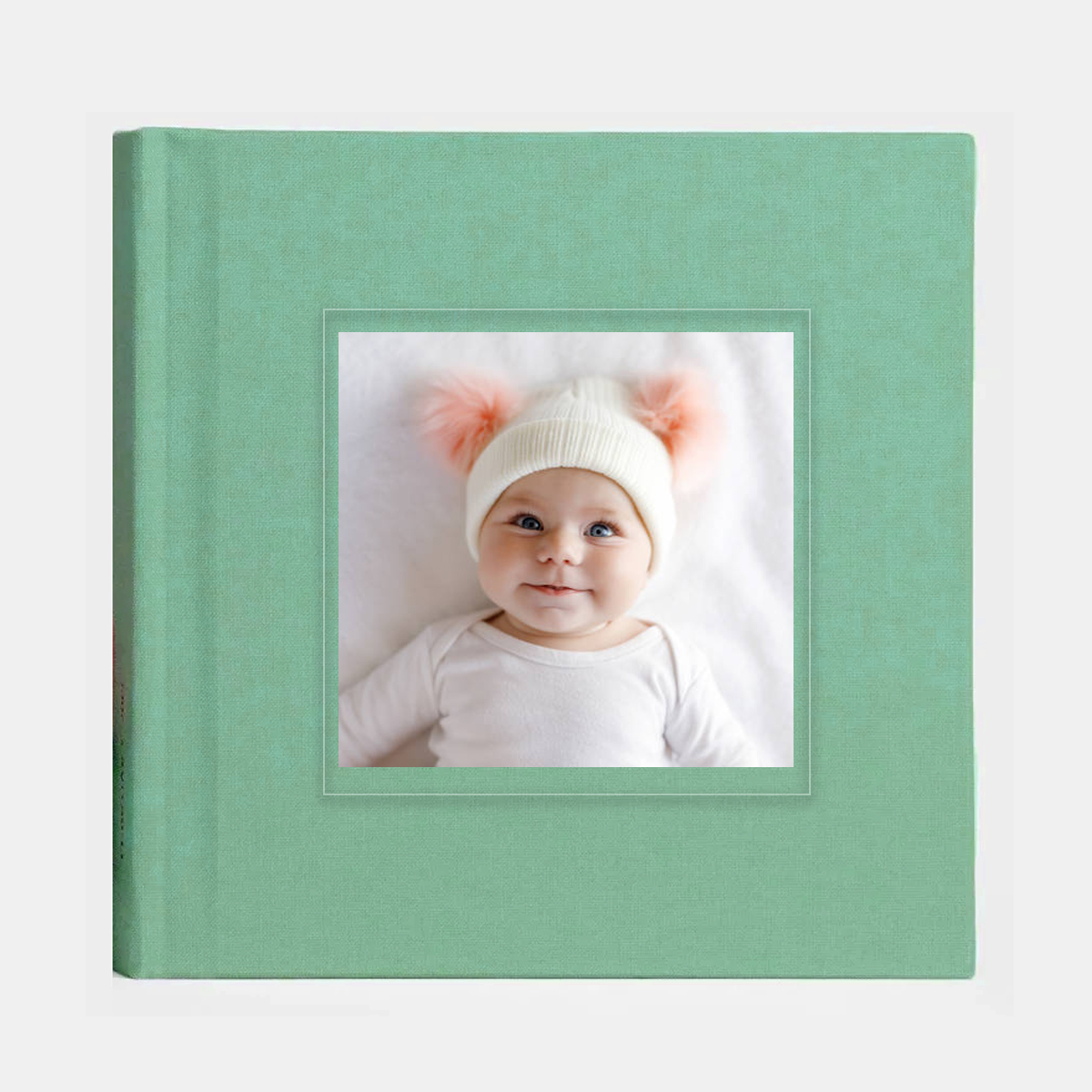 Fotókönyv 30x30cm - Zöld szövet
