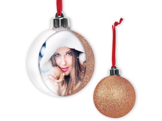 ZEP SF105C karácsonyfadísz gömb karamell